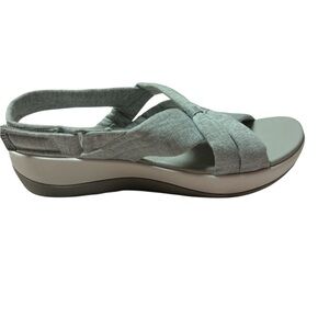Clarks Gray Ara Belle comfort sandals
